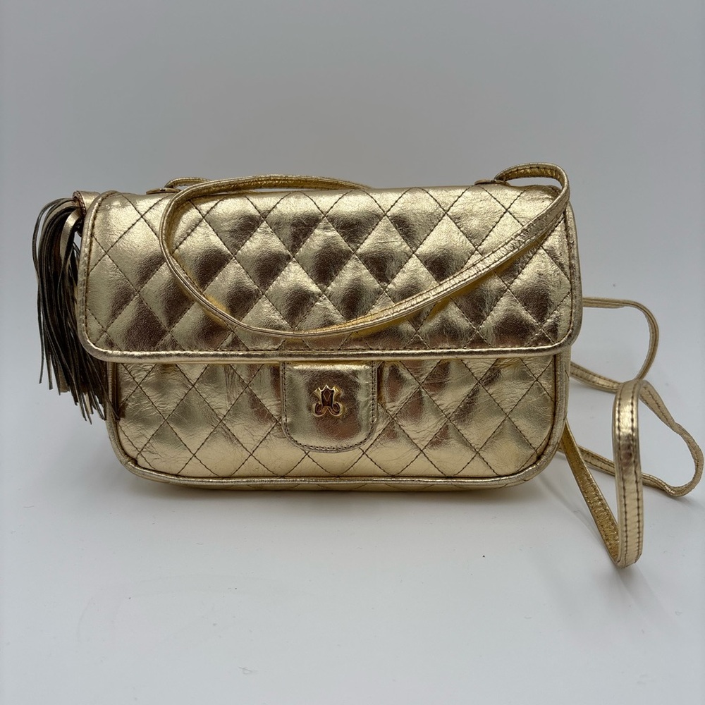 Vintage 70’s Gold Quilted Shoulder Bag